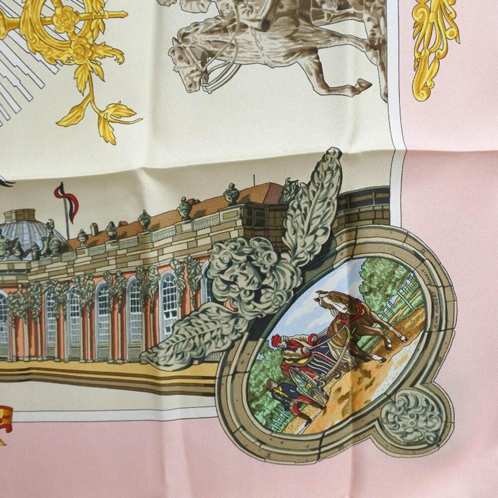 Pre-Loved Hermes Sanssoucy Silk Scarf 90 - Picture 5 of 6